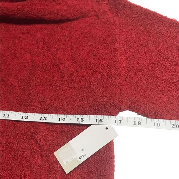 BP. Candy Red Cable Knit Turtleneck Sweater N0448 - Picture 5 of 8